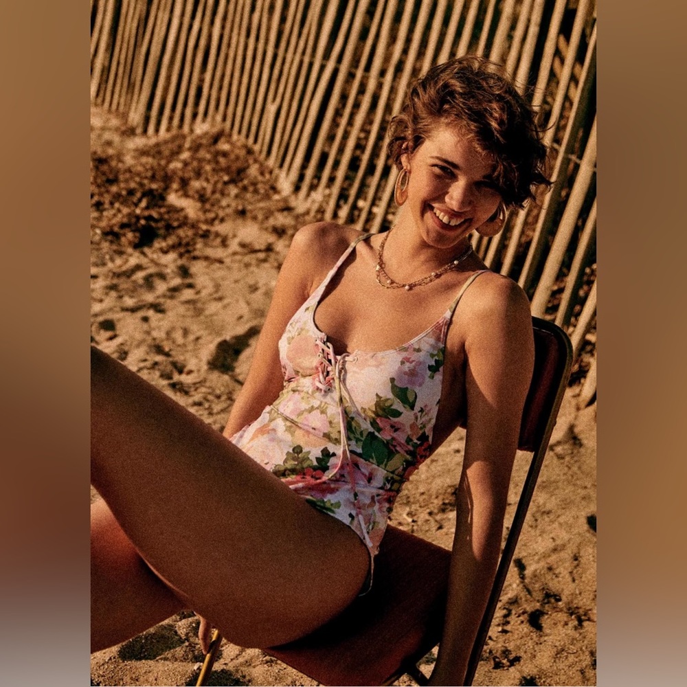 Sézane x YSÉ Flower Swimsuit